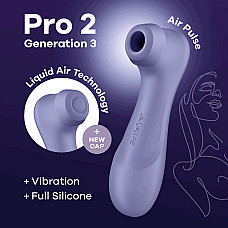 Вакуумный клиторальный стимулятор Satisfyer Pro 2 Generation 3 with Liquid Air Lilac