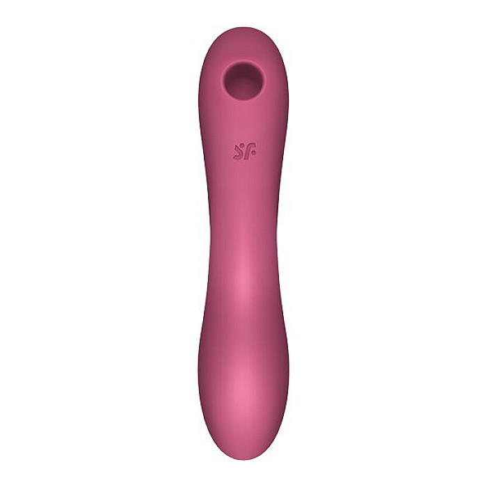 Вакуумный стимулятор с вибрацией Satisfyer Curvy Trinity 3 Red