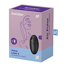 Вакуумный стимулятор с вибрацией Satisfyer Vulva Lover 3 Black