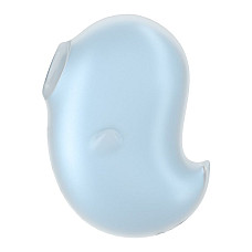 Вакуумний кліторальний стимулятор із вібрацією Satisfyer Cutie Ghost Blue