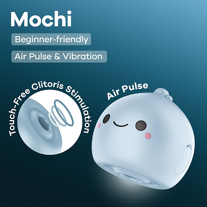 Вакуумний кліторальний стимулятор Satisfyer Mochi Frost Blue