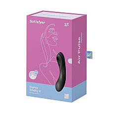 Вакуумный стимулятор с вибрацией Satisfyer Curvy Trinity 4 Black
