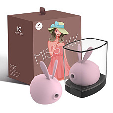 Вакуумный клиторальный стимулятор с вибрацией KISTOY Miss KK Pink