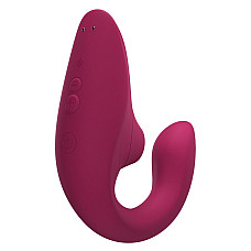 Вагинально-клиторальный стимулятор Womanizer Blend Vibrant Pink, вибрация + вакуум, 2 мотора