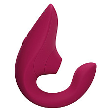 Вагинально-клиторальный стимулятор Womanizer Blend Vibrant Pink, вибрация + вакуум, 2 мотора