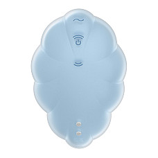 Вакуумний стимулятор з вібрацією Satisfyer Cloud Dancer Blue