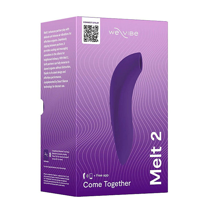 Вакуумний смарт-стимулятор для пар We-Vibe Melt 2 Purple