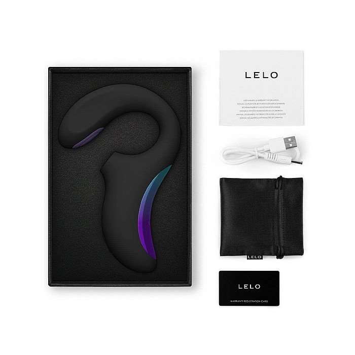 Кліторально-вагінальний звуковий стимулятор LELO Enigma Double Sonic Black