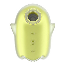 Вакуумний кліторальний стимулятор із вібрацією Satisfyer Glowing Ghost Yellow