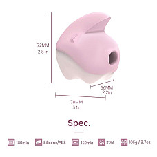 Вакуумный клиторальный смарт-стимулятор Magic Motion Unicorn Pink с вибрацией