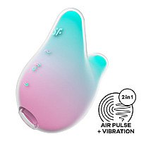 Вакуумний кліторальний стимулятор Satisfyer Mermaid Vibes Mint/Pink