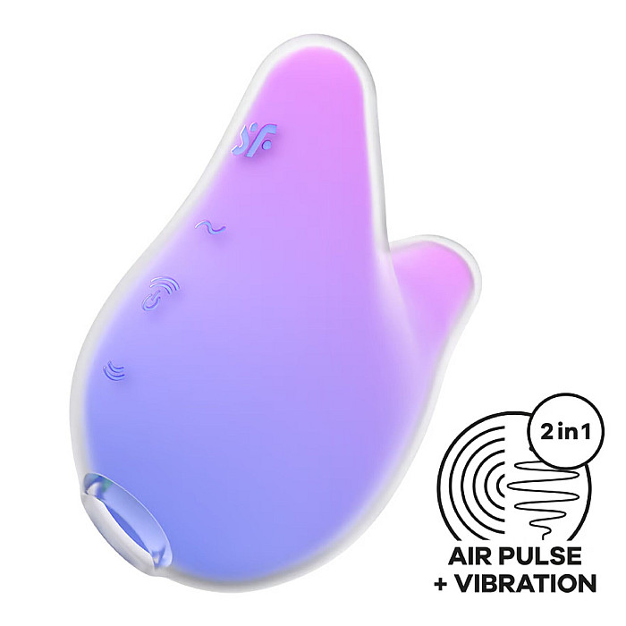 Вакуумный клиторальный стимулятор с вибрацией Satisfyer Mermaid Vibes Violet/Pink, 2 мотора