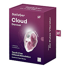 Вакуумний стимулятор з вібрацією Satisfyer Cloud Dancer Red