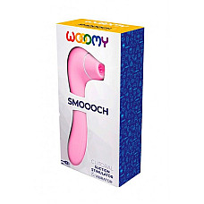 Вакуумный стимулятор с вибрацией Wooomy Smoooch Pink Clitoral Suction & Vibration, 10х2 режимов