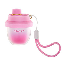 Вакуумный стимулятор-брелок KISSTOY Kiss Pods, 5 уровней интенсивности + Turbo-режим, 2 насадки