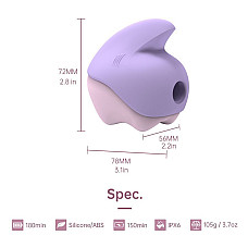 Вакуумный клиторальный смарт-стимулятор Magic Motion Unicorn Purple с вибрацией