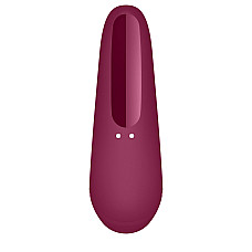 Вакуумный клиторальный стимулятор Satisfyer Curvy 1+ Rose Red с управлением через интернет