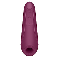 Вакуумный клиторальный стимулятор Satisfyer Curvy 1+ Rose Red с управлением через интернет