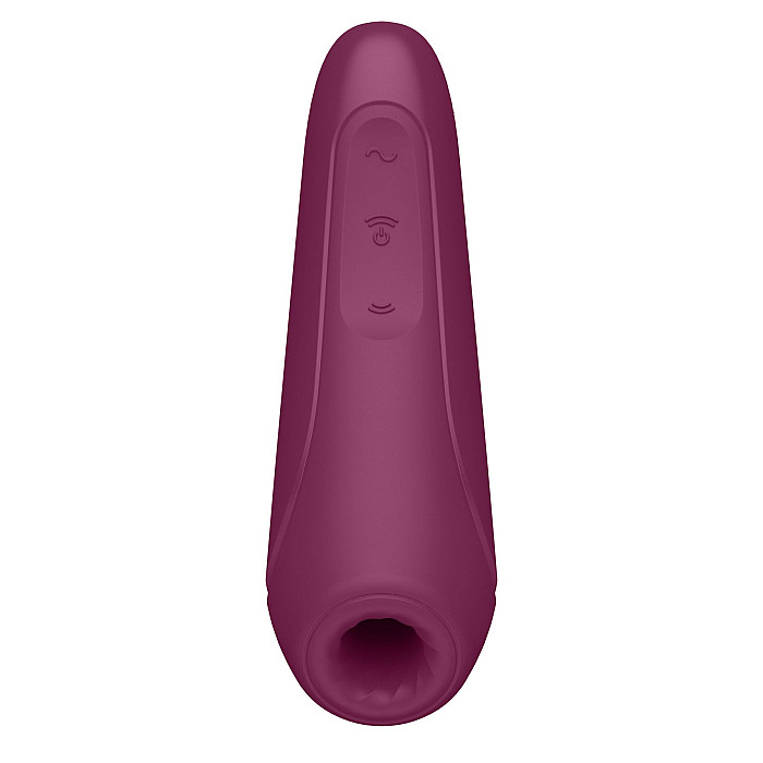 Вакуумный клиторальный стимулятор Satisfyer Curvy 1+ Rose Red с управлением через интернет