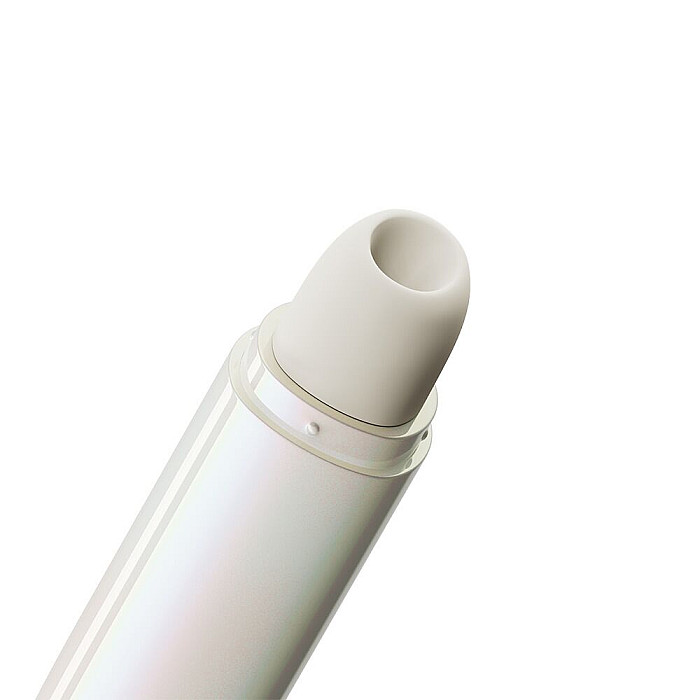 Вакуумный клиторальный стимулятор Zalo Lia Floral White, 3 насадки, 3 режима, разная интенсивность