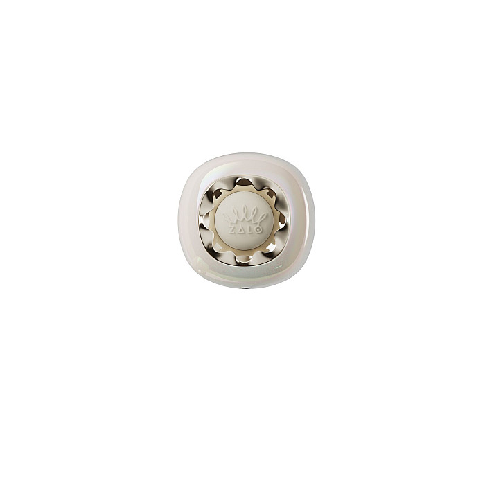 Вакуумный клиторальный стимулятор Zalo Lia Floral White, 3 насадки, 3 режима, разная интенсивность