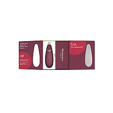 Вакуумний кліторальний стимулятор Womanizer Premium 2 - Bordeaux, функції Autopilot та Smart Silence