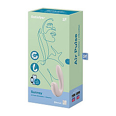 Вакуумный смарт вибратор Satisfyer Sunray Pink, 4 положение ствола