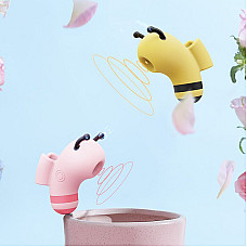 Вакуумный стимулятор с микротоками KISSTOY Beebe Yellow, на палец