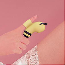Вакуумный стимулятор с микротоками KISSTOY Beebe Yellow, на палец