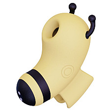 Вакуумный стимулятор с микротоками KISSTOY Beebe Yellow, на палец