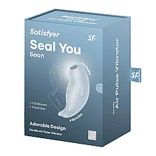 Вакуумный клиторальный стимулятор с вибрацией Satisfyer Seal You Soon, 2 независимых мотора