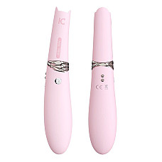 Вакуумный стимулятор с вибрацией KISTOY Miss CC Pink, можно использовать как вибратор, диам. 3,6см