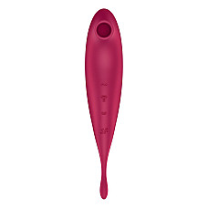 Смарт-вибратор для клитора с вакуумной стимуляцией Satisfyer Twirling Pro+ dark red