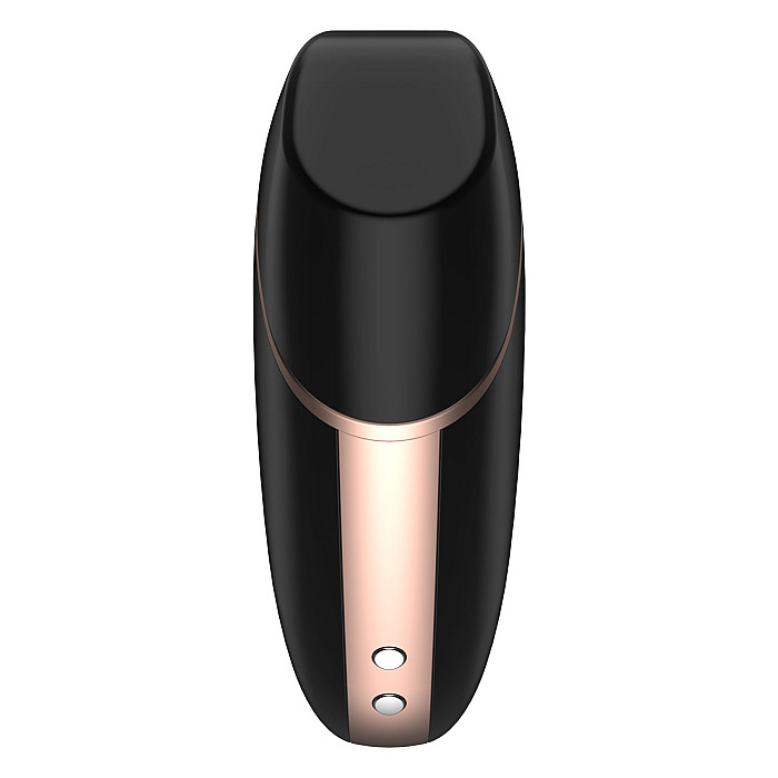 Вакуумний кліторальний стимулятор Satisfyer Love Triangle Black з керуванням через інтернет