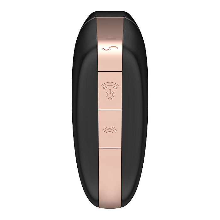Вакуумний кліторальний стимулятор Satisfyer Love Triangle Black з керуванням через інтернет