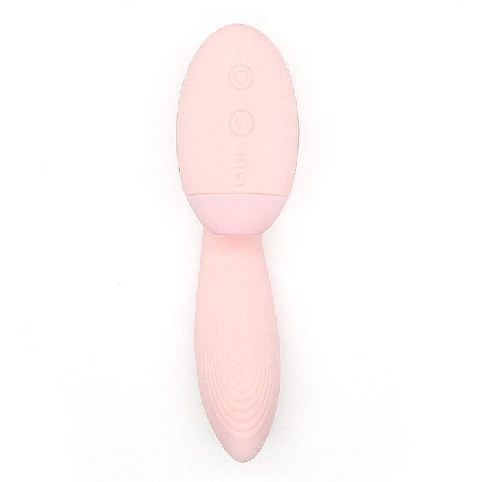 Вакуумний вібратор KISTOY Tina Mini Light Pink, вагінально-кліторальний