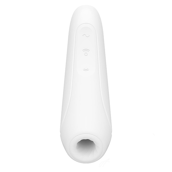 Вакуумний кліторальний стимулятор Satisfyer Curvy 1+ White з керуванням через інтернет