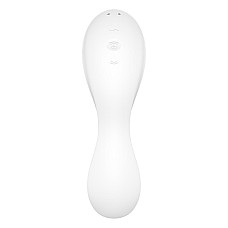 Вакуумный смарт-стимулятор с вибрацией Satisfyer Curvy Trinity 5 (White), управление со смартфона