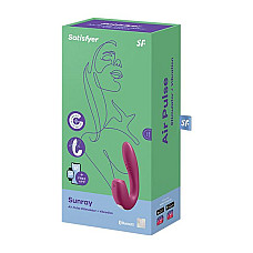 Вакуумный смарт-вибратор Satisfyer Sunray Berry, 4 положения ствола
