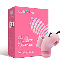Вакуумный стимулятор с микротоками KISSTOY Beebe Pink, на палец