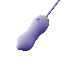 Набір 2в1 Zalo — UNICORN Violet, віброяйце + вакуумний стимулятор