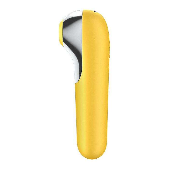 Смарт вибратор и вакуумный стимулятор 2-в-1 Satisfyer Dual Love Yellow