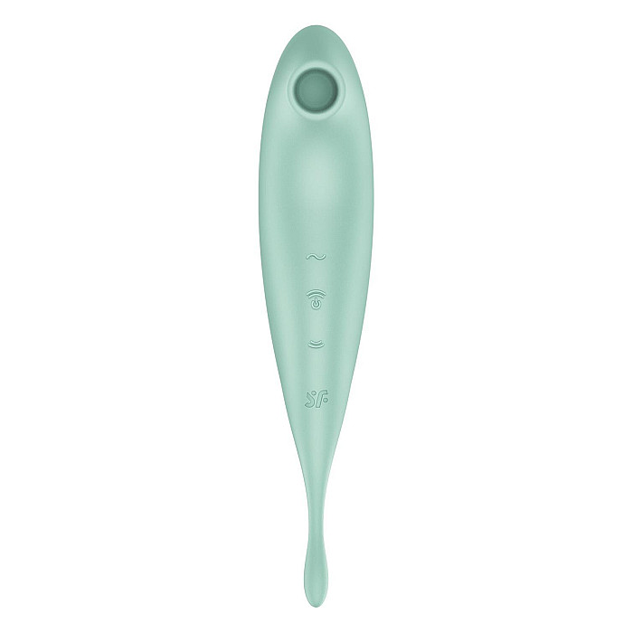 Смарт-вібратор для клітора з вакуумною стимуляцією Satisfyer Twirling Pro+ Mint