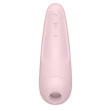 Вакуумный клиторальный стимулятор Satisfyer Curvy 2+ Pink с управлением через интернет