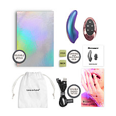 Вакуумный клиторальный стимулятор Love To Love DREAMER – IRIDESCENT TURQUOISE, ласки язычком, пульт