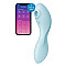 Вакуумный смарт-стимулятор с вибрацией Satisfyer Curvy Trinity 5 (Blue), управление со смартфона