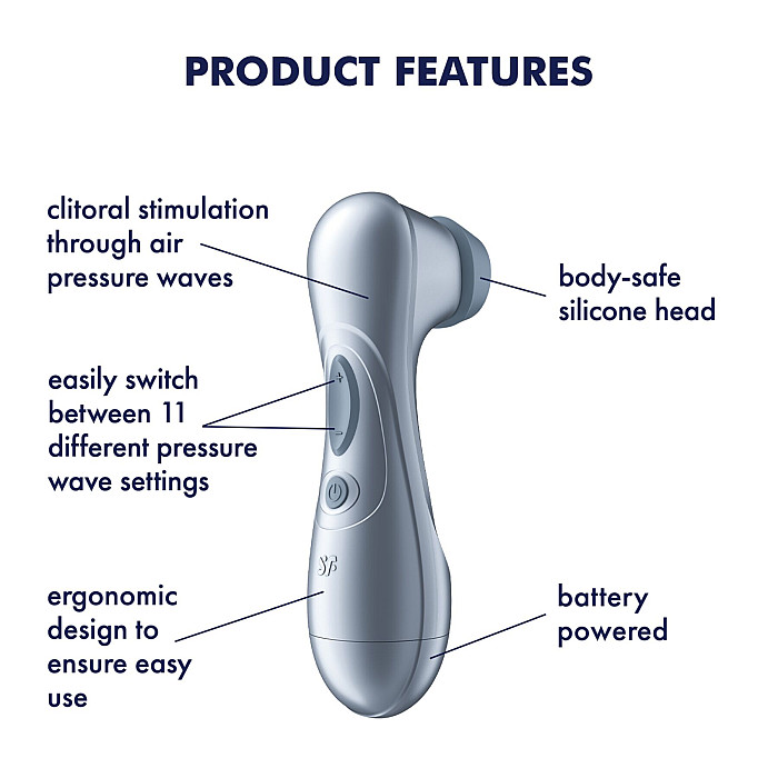 Вакуумний кліторальний стимулятор Satisfyer Pro 2 Generation 2 Battery Series Light Blue