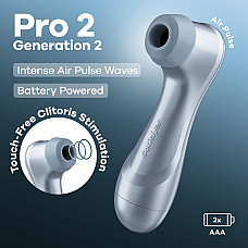 Вакуумний кліторальний стимулятор Satisfyer Pro 2 Generation 2 Battery Series Light Blue