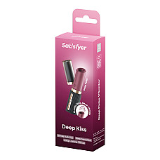 Вакуумный стимулятор Satisfyer Deep Kiss, магнитная технология 3D Air Pulse, 30 режимов, крышечка
