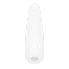 Вакуумный клиторальный стимулятор Satisfyer Curvy 2+ White с управлением через интернет